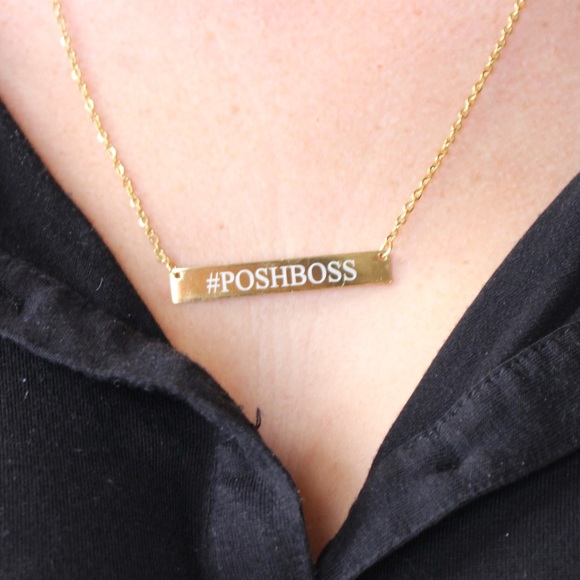 #POSHBOSS Gold Stainless Pendant Necklace - Picture 3 of 4